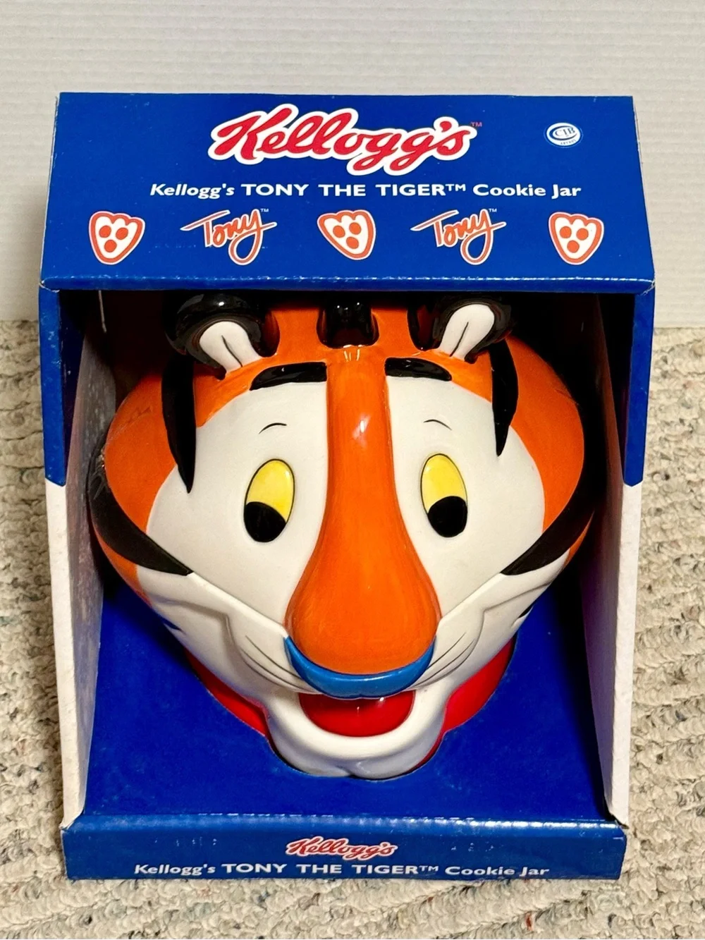 Vintage Still In Box Kellogg Tony The Tiger Cookie Jar